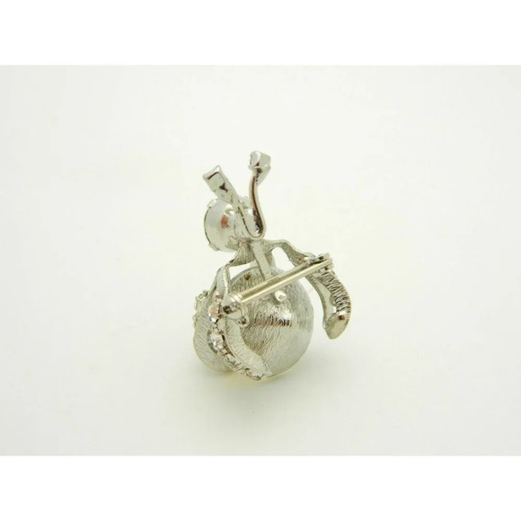 Unsigned JOSEPH WARNER AB Crystal Brooch BEETLE LA - Picture 4 of 4